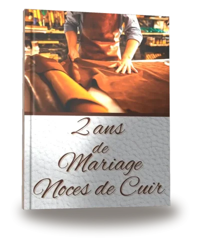 Portada del libro «2 ans de Mariage — Noces de Cuir»