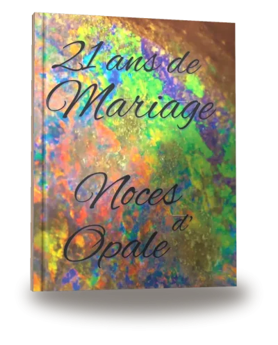 Couverture du livre « 21 ans de Mariage — Noces d’Opale »