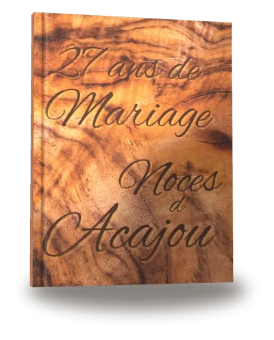 Portada del libro «27 ans de Mariage — Noces d’Acajou»