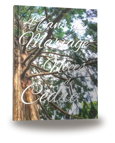 Portada del libro «49 ans de Mariage — Noces de Cèdre»