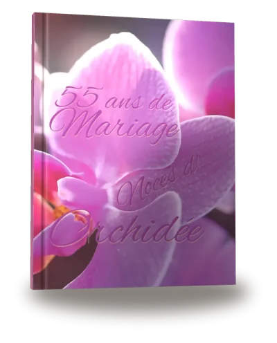 Portada del libro «55 ans de Mariage — Noces d’Orchidée»