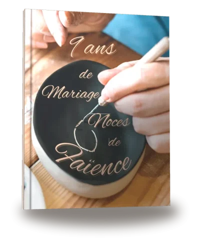 Couverture du livre « 9 ans de Mariage — Noces de Faïence »