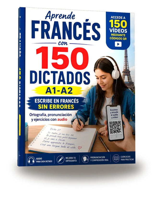 Aprende francés con 150 dictados A1-A2 — Ortografía, pronunciación y ejercicios con audio