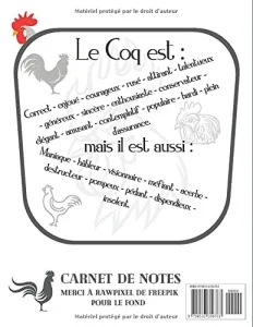 Vista previa del libro «Carnet de notes — Astrologie chinoise 1933, année du Coq»