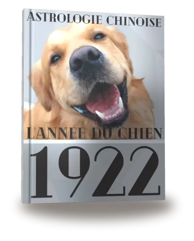 Couverture du livre « Carnet de notes — Astrologie chinoise 1922, année du Chien »