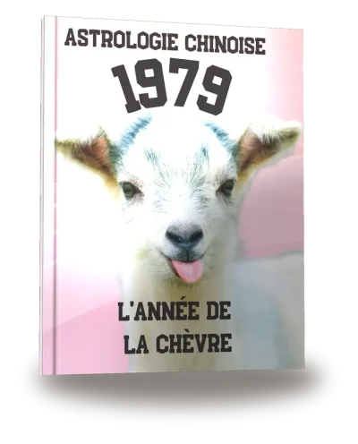 Couverture du livre « Carnet de notes — Astrologie chinoise 1979, année de la Chèvre »