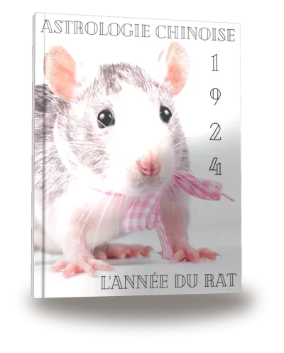 Couverture du livre « Carnet de notes — Astrologie chinoise 1924, année du Rat »