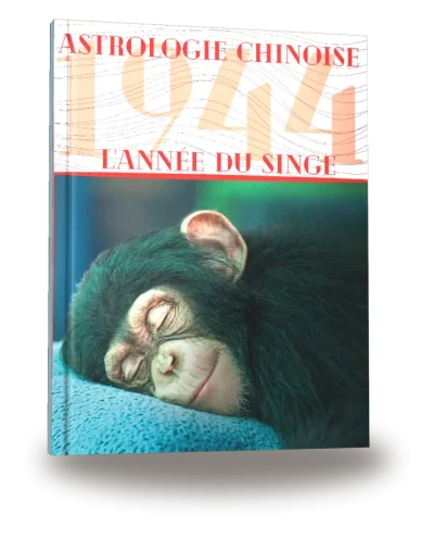 Couverture du livre « Carnet de notes — Astrologie chinoise 1944, année du Singe »