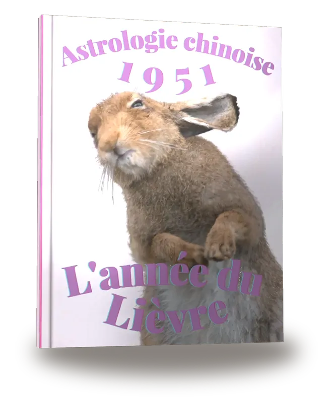 Carnet de notes — Astrologie chinoise 1951, année du Lièvre