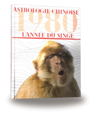 Couverture du livre « Carnet de notes — Astrologie chinoise 1980, année du Singe »