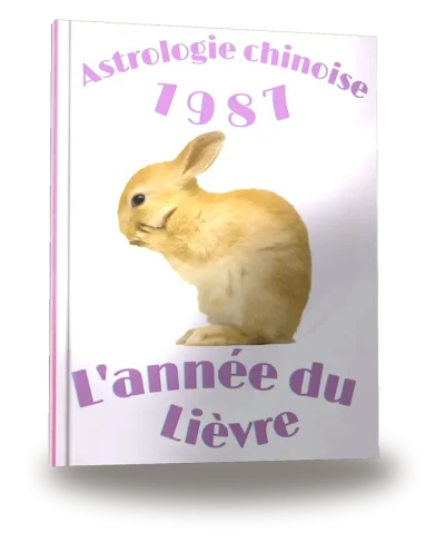 Couverture du livre « Carnet de notes — Astrologie chinoise 1987, année du Lièvre »