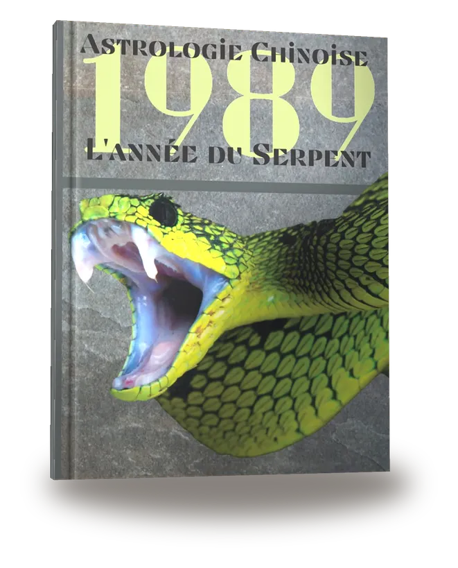 Couverture du livre « Carnet de notes — Astrologie chinoise 1989, année du Serpent »