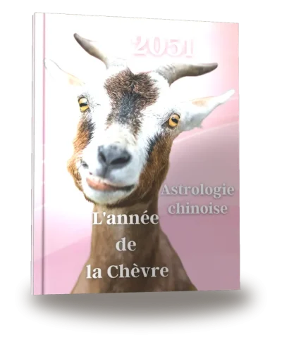 Portada del libro «Carnet de notes — Astrologie chinoise 2051, année de la Chèvre»