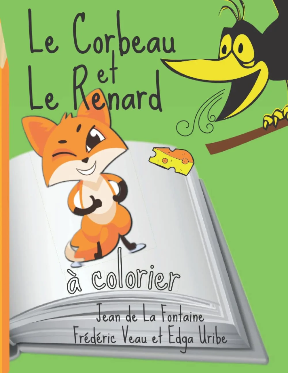 Le Corbeau et le Renard à colorier