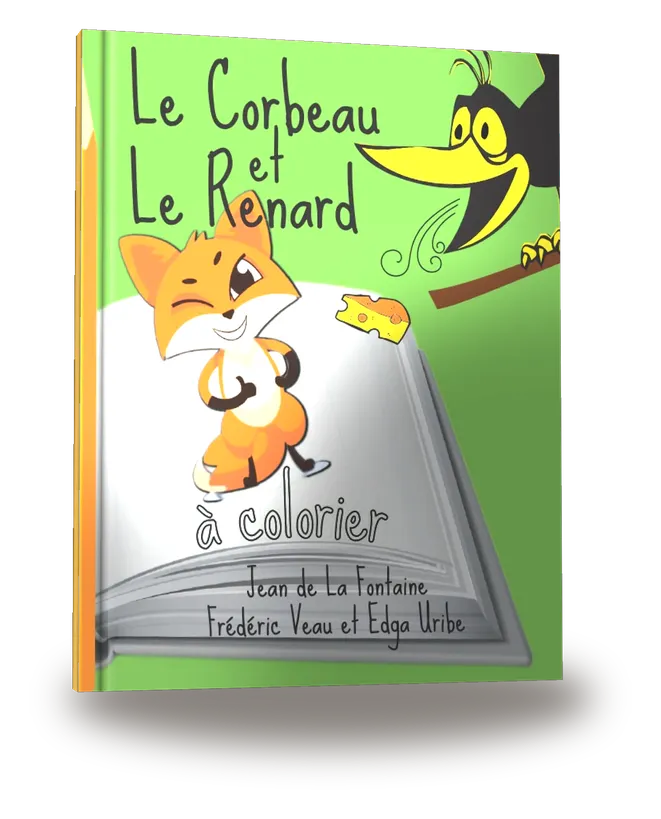 Le Corbeau et le Renard à colorier