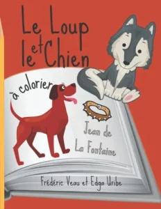 Aperçu intérieur de « Le Loup et le Chien à colorier » — page 2