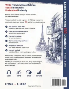 Aperçu intérieur de « Learn to Write and Speak French Easily for Adult Beginners (A1–A2) with 150 Dictations » — page 3